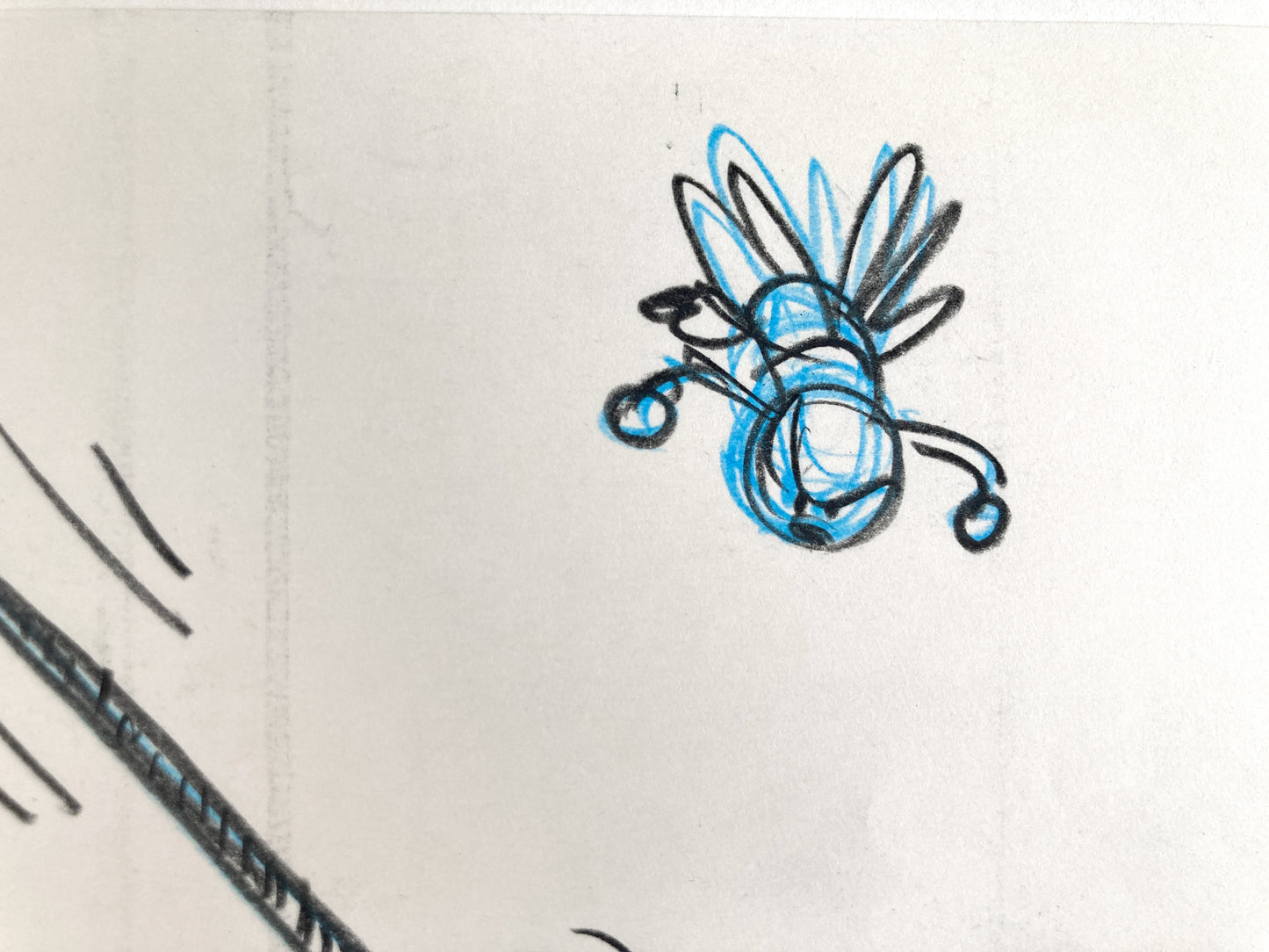 Who Framed Roger Rabbit : Goofy, Donald Duck, and Spike the Bee - Original Storyboard for Deleted Scene by Mark Kausler (Walt Disney/Amblin, 1988). For sale on FLIP Gallery