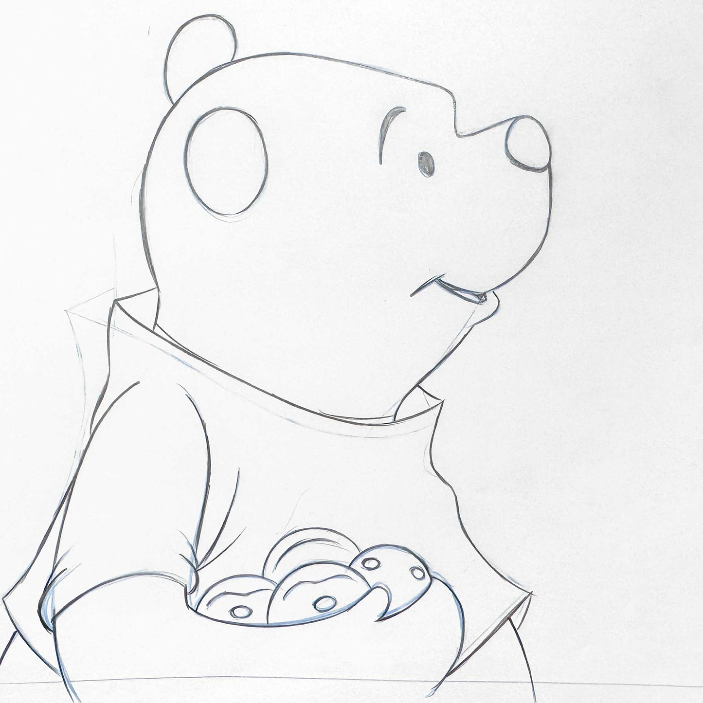 Piglet's Big Movie - Winnie the Pooh Original Animation Art Drawing (Walt Disney, 2003). For sale on FLIP Gallery