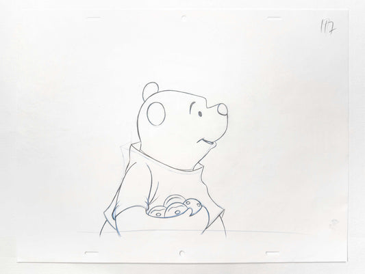 Piglet's Big Movie - Winnie the Pooh Original Animation Art Drawing (Walt Disney, 2003). For sale on FLIP Gallery