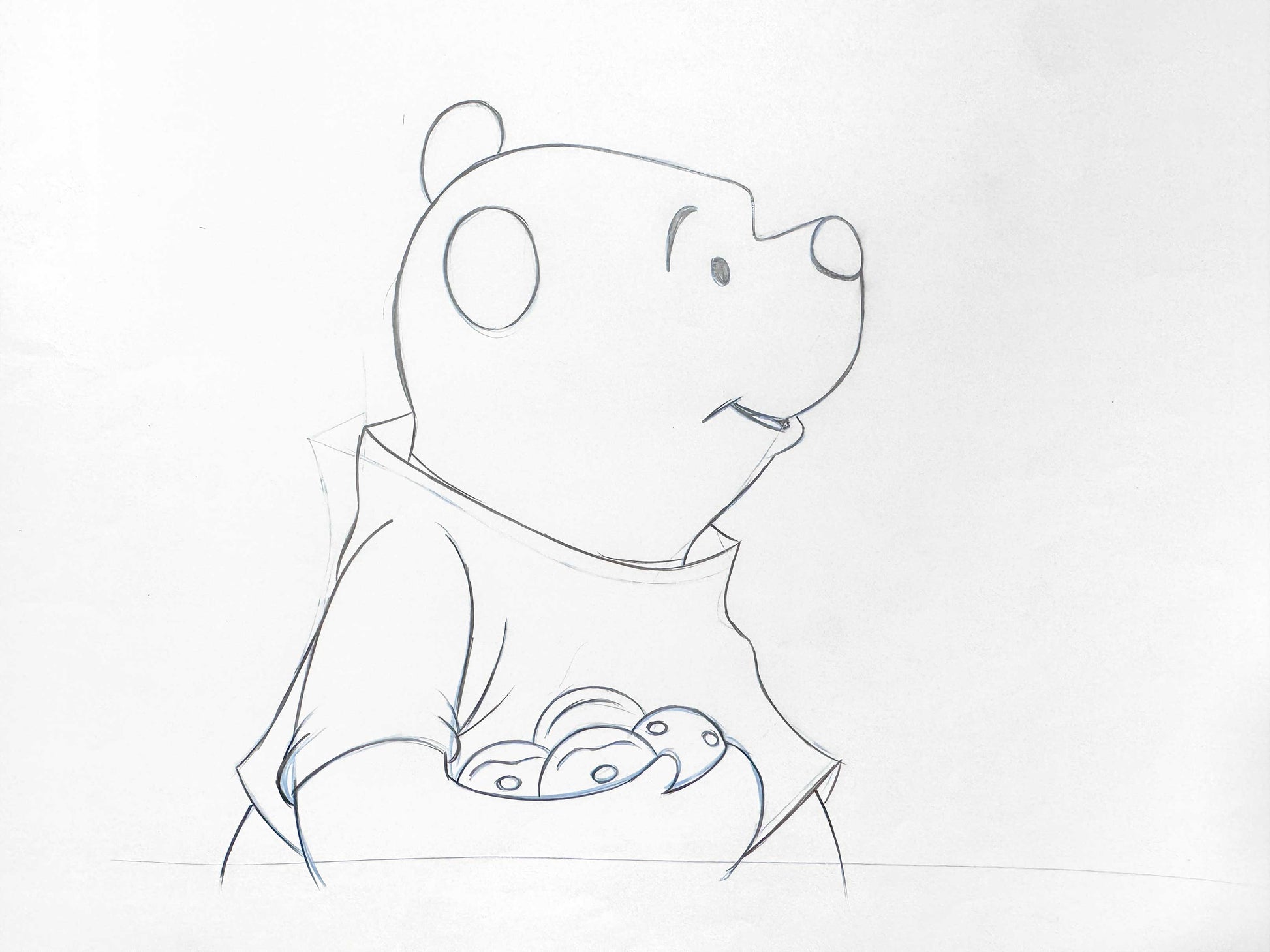 Piglet's Big Movie - Winnie the Pooh Original Animation Art Drawing (Walt Disney, 2003). For sale on FLIP Gallery