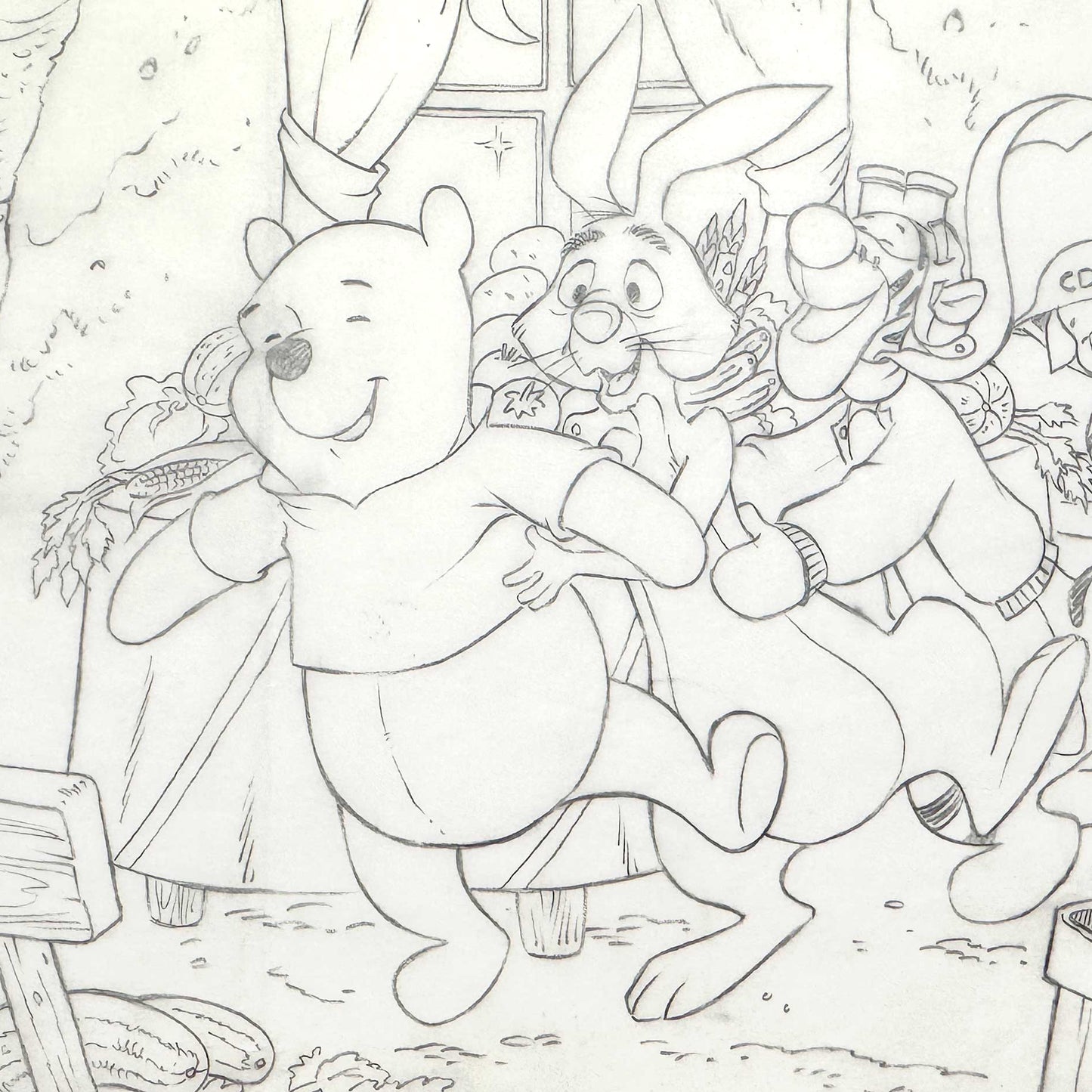 Winnie the Pooh and Friends : Original Illustration Book Art (Walt Disney, 1991). For sale on FLIP Gallery