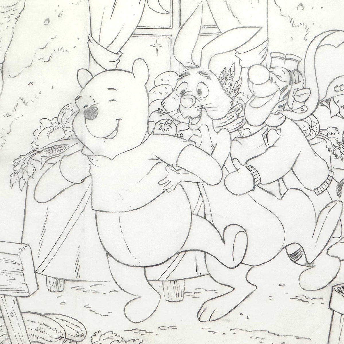 Winnie the Pooh and Friends : Original Illustration Book Art (Walt Disney, 1991). For sale on FLIP Gallery