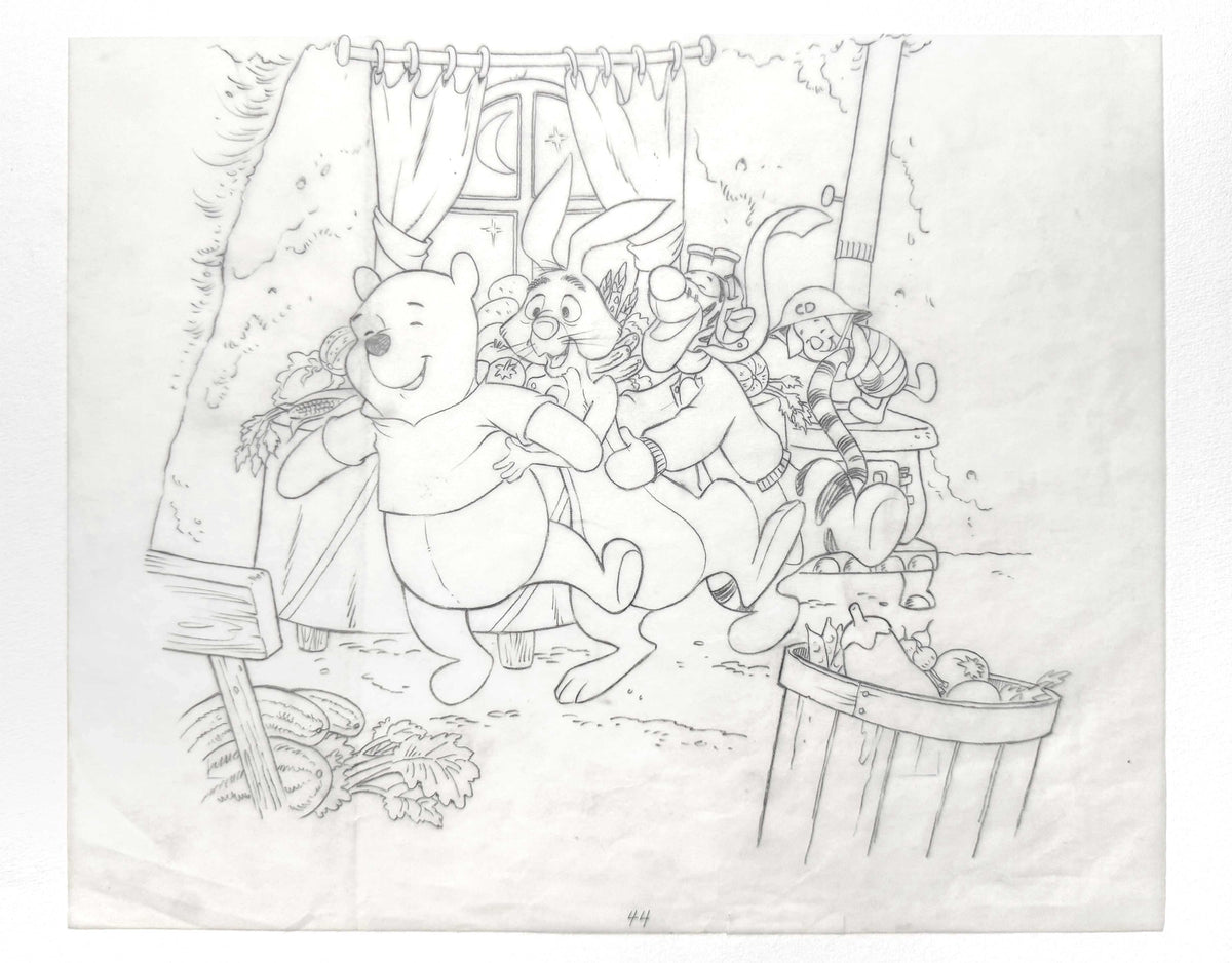 Winnie the Pooh and Friends : Original Illustration Book Art (Walt Disney, 1991). For sale on FLIP Gallery