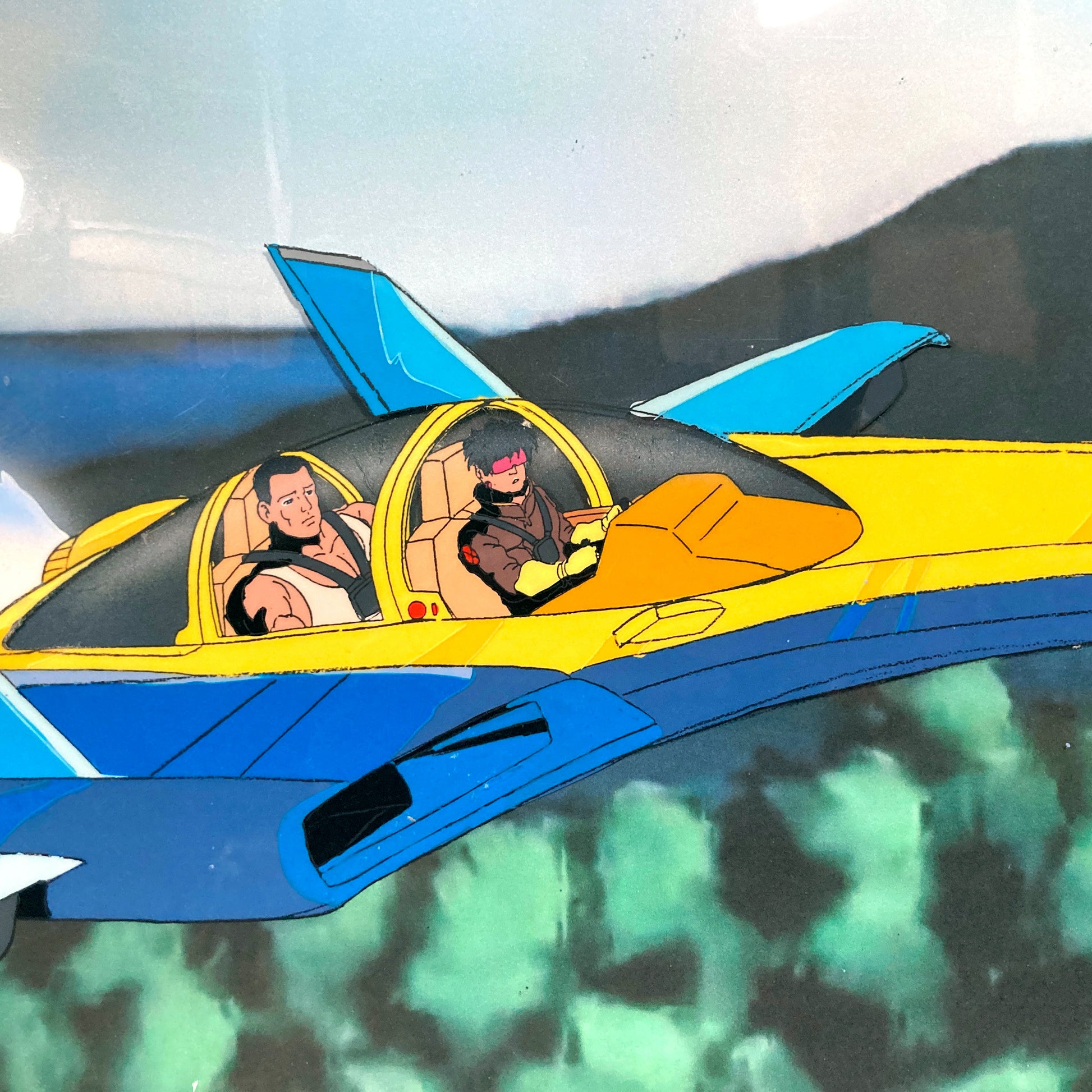 X-Men: The Animated Series "Red Dawn" Colossus and Jubilee Original Production Cel (Marvel, 1993). For sale on FLIP Gallery