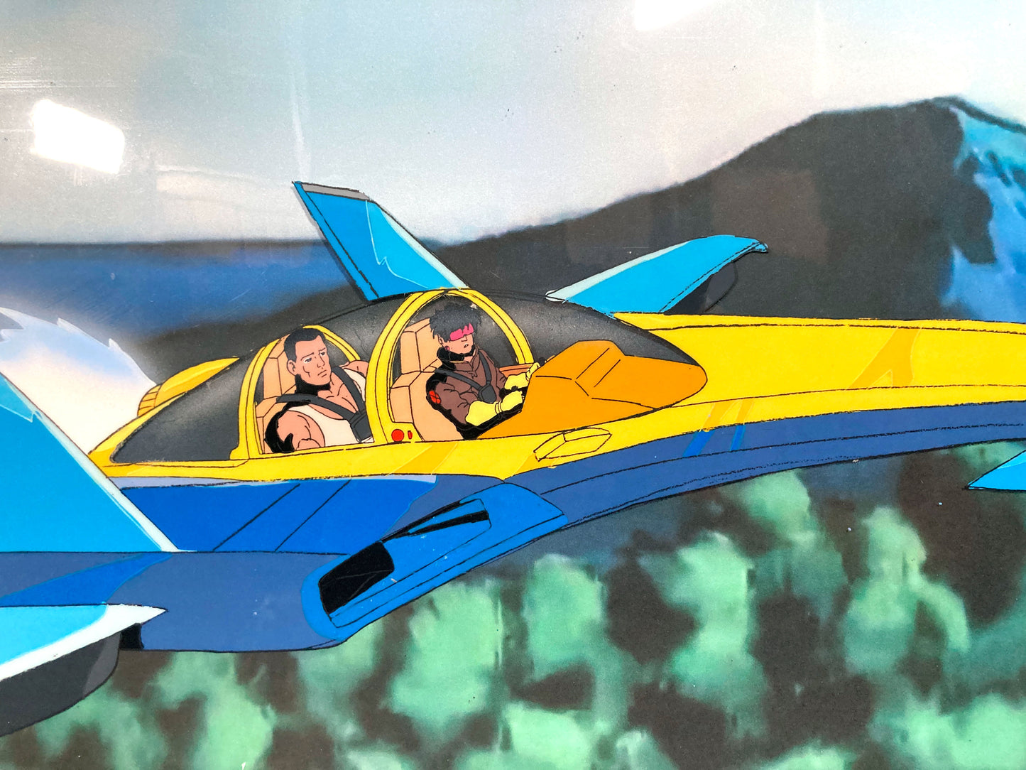 X-Men: The Animated Series "Red Dawn" Colossus and Jubilee Original Production Cel (Marvel, 1993). For sale on FLIP Gallery