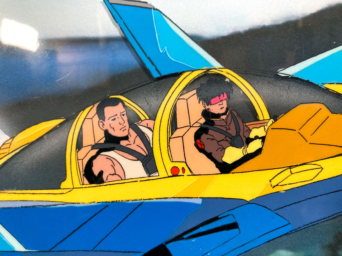 X-Men: The Animated Series "Red Dawn" Colossus and Jubilee Original Production Cel (Marvel, 1993). For sale on FLIP Gallery
